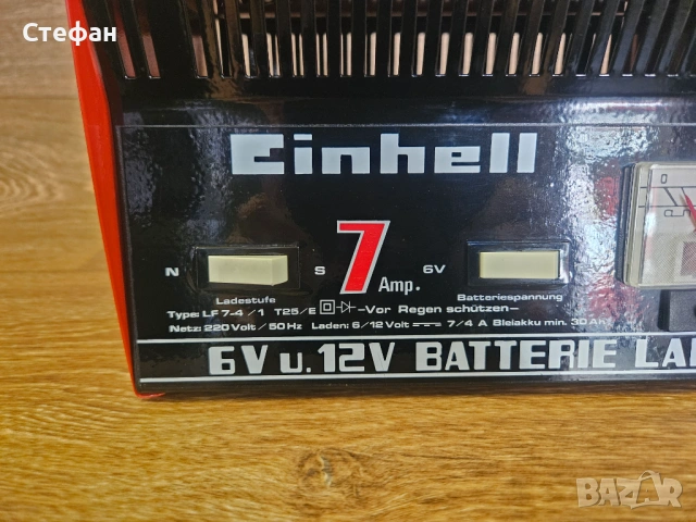 Зарядно за акумулатор Einhell 6V/12V – Немско качество и надеждност, снимка 4 - Аксесоари и консумативи - 54192899