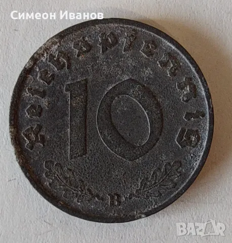 Германия 10 пфенига 1941 В #1891, снимка 1 - Нумизматика и бонистика - 48167232