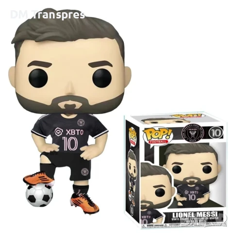 Фигурка играчка на Меси Интер 12см Футбол кукла с кутия Черен цвят