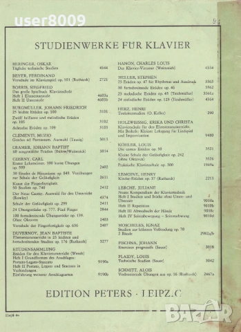 Ferd. Beyer - ''Vorschule Im Klavierspeil - Opus 101'' - 1986, снимка 2 - Други - 54257034