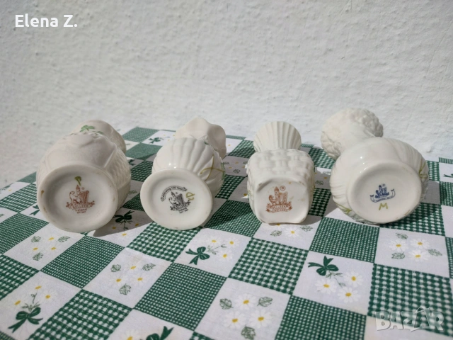 Ръчно рисувани вази Belleek Ирландия, снимка 12 - Вази - 53656650