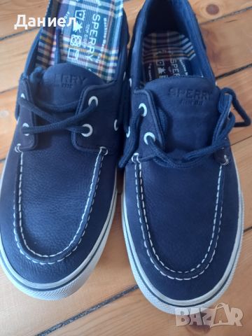 Кожени мокасини Sperry Bahama , снимка 2 - Ежедневни обувки - 45552056