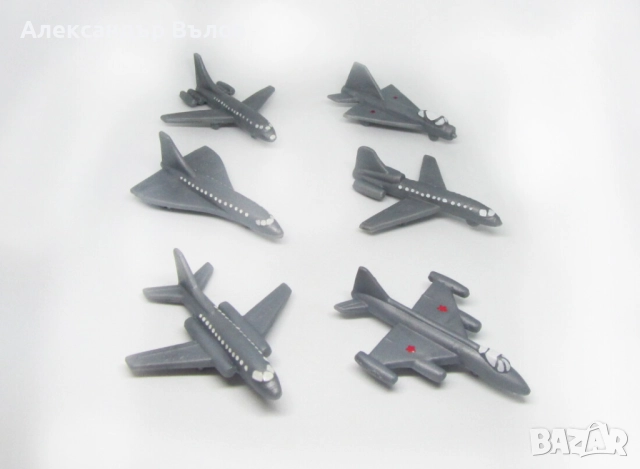 Комплект от 6 Стари Играчки Самолетчета Авиация, снимка 8 - Колекции - 52703579