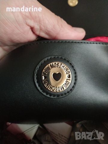 LOVE MOSCHINO 🍊 Дамска кожена раница "BLACK & GOLD" нова с етикети, снимка 10 - Раници - 46009789