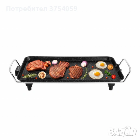 Електрически грил Lexical LBQ-2591 с незалепващо гранитно покритие – Бързо и лесно готвене без услож, снимка 3 - Скари - 53075066