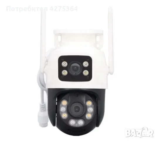 Двойна камера с AI WiFi 6 Mpx iCSee, снимка 3 - HD камери - 48543578