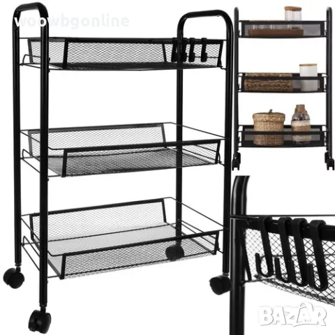 Метална кухненска етажерка, снимка 9 - Други стоки за дома - 49878192
