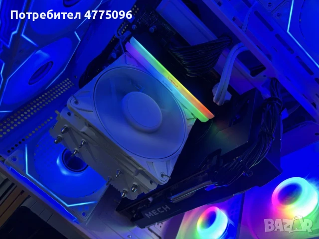 Розов геймърски компютър Ryzen 5600/RX6600/16 Ram/256 ssd/500 hdd/600W, снимка 4 - Геймърски - 53945805