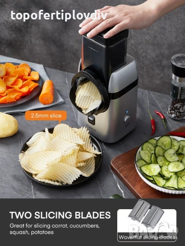 Електрическо ренде FOHERE Electric Vegetable,Гаранция, снимка 2 - Кухненски роботи - 53811360