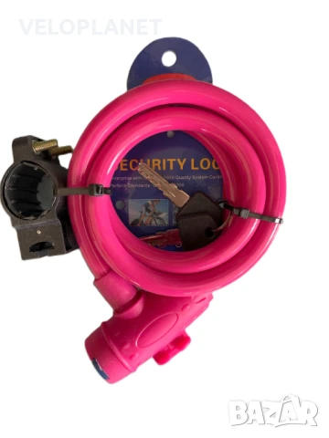 Цветен катинар за заключване на велосипед, снимка 2 - Аксесоари за велосипеди - 50614099