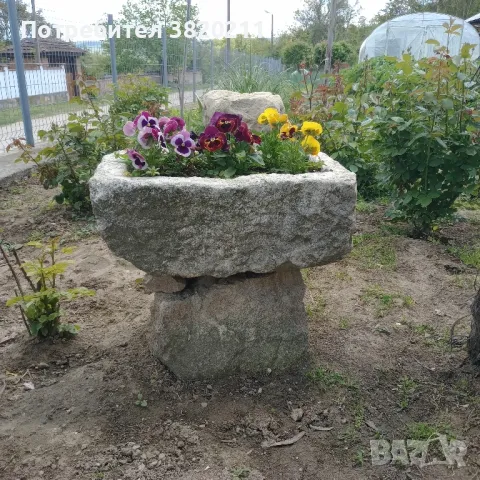 Продавам каменни корита бурета за градината., снимка 3 - Саксии и кашпи - 50343534