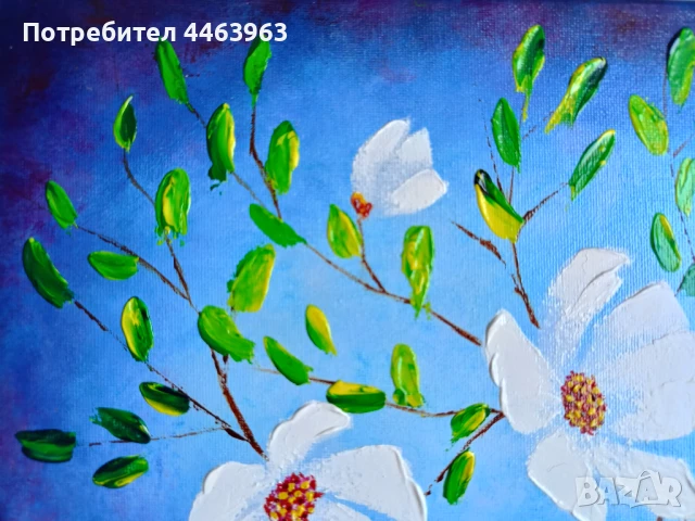 Настроение - 2 ( в синьо). Авторска картина, снимка 7 - Картини - 50918330