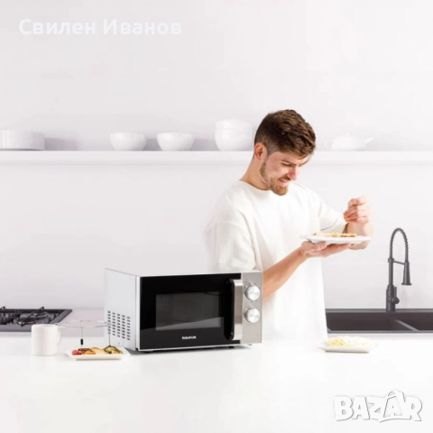 Микровълнова с грил Taurus Elegance Grill – равномерно затопляне и златиста коричка за всяко ястие, снимка 5 - Микровълнови - 51506670