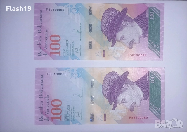 Венецуела 100 боливара 2018 UNC