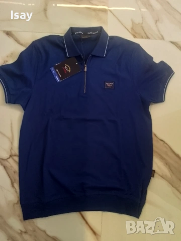 Мъжка тениска Паул Шарк 2ХЛ последен размер в индиго цеят, снимка 9 - Тениски - 54193152