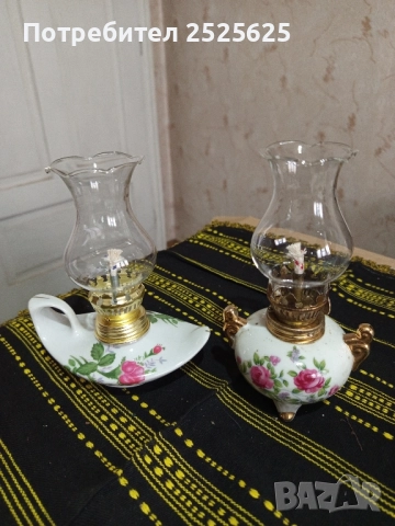 Декоративни порцеланови лампи - 2 броя