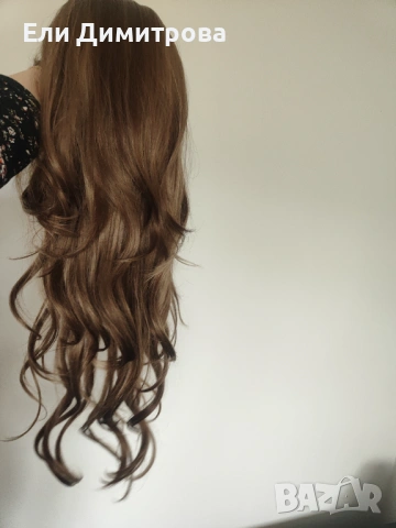 Нова перука, пепелно руса на кичури с бретон, само за 20€. Нова с етикет!