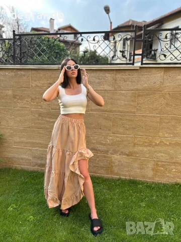 Пясъчна дълга пола, снимка 2 - Поли - 50870453