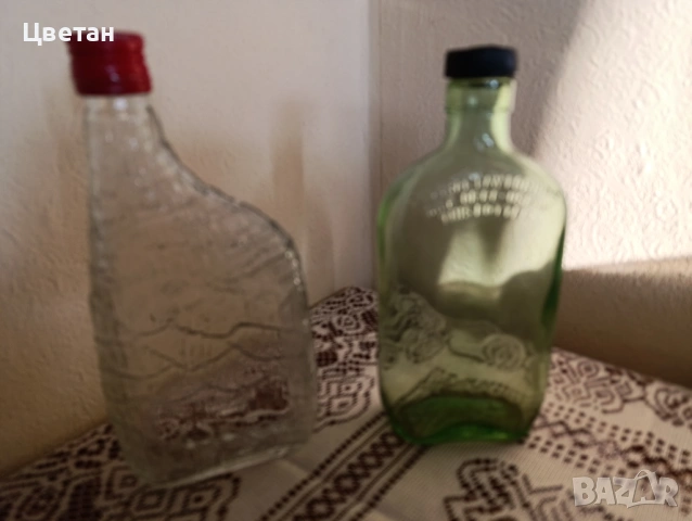 ретро стъклени бутилки - лот алкохол, безалкохолни и др., снимка 14 - Нумизматика и бонистика - 50218411