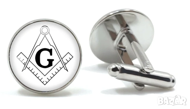 Копчета за Ръкавели Масонски Тамплиер Рицар Freemasons Illuminati Templar Masonic Cufflinks TieClips, снимка 6 - Подаръци за мъже - 53871005
