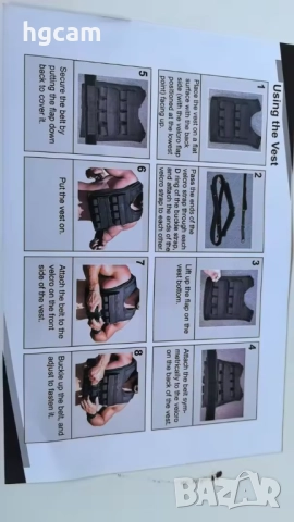 Тренировъчни жилетки GARV Traning Prism - Камуфлаж и Черна, снимка 8 - Фитнес уреди - 52238832