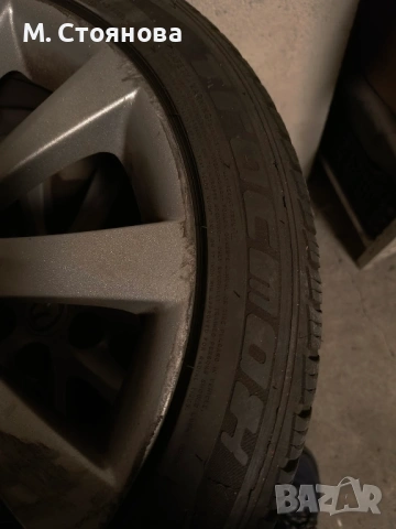 Всесезонни  4 + 1 гуми с джанти 17/45/215 – почти нови 2024 г.“ , снимка 3 - Гуми и джанти - 54062407