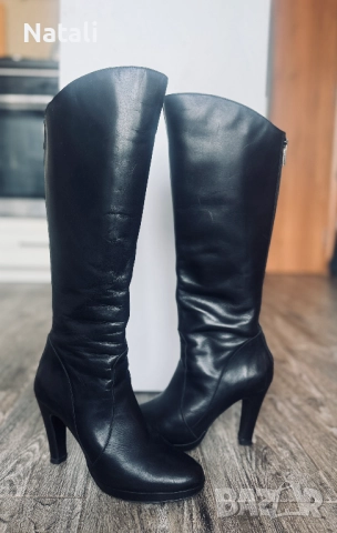 Ботуши DUO от естествена кожа 39 номер, снимка 3 - Дамски ботуши - 52972871