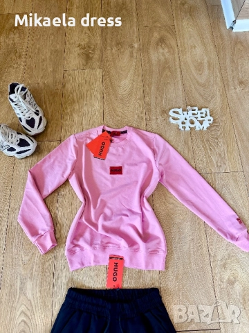 Разкошен сет за всекидневна употреба от Hugo Boss в розов цвят.СМ и Л размер, снимка 3 - Спортни екипи - 51994237