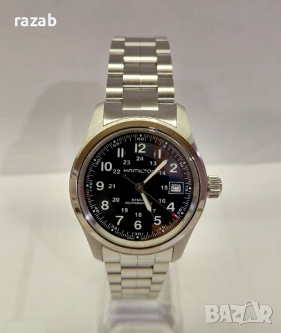 Чисто нов! 2 год.,гаранция Hamilton Khaki Field-Automatic, снимка 3 - Мъжки - 54045221