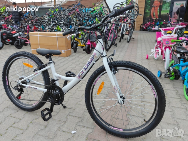 CROSS Велосипед 24" ALISSA бял, снимка 4 - Велосипеди - 54276788