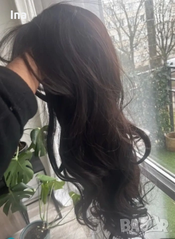 Тъмен кестен перука , снимка 4 - Аксесоари за коса - 53101186