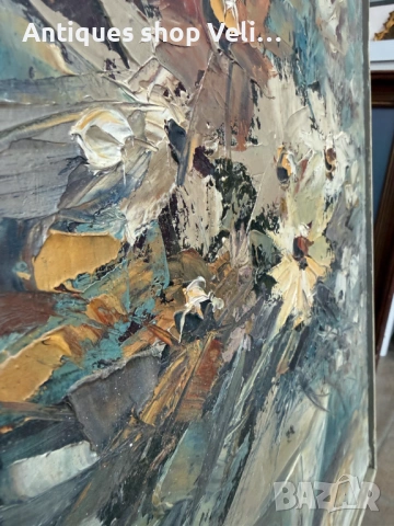 Оригинална картина Ралиц Кирилова "Хризантеми" №7812, снимка 2 - Картини - 53033170