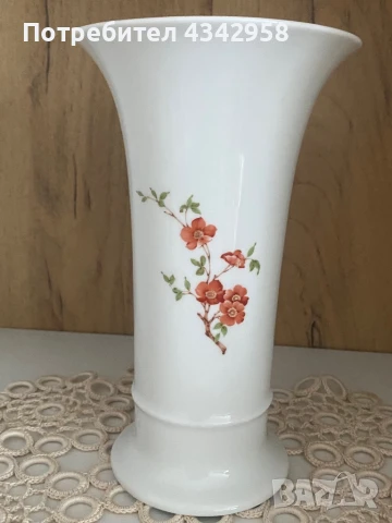 AK Kaiser Olivia Collection West German Porcelain Vase.1970 г., снимка 4 - Антикварни и старинни предмети - 51389699