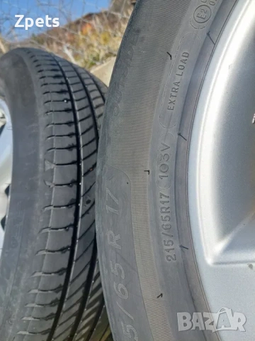 Оригинални джанти Нисан 17 цола с летни гуми Мишелин 215/65/R17, снимка 9 - Гуми и джанти - 53887431