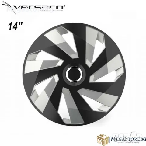 Тасове за джанти 14'' Versaco Vector RC Black/Silver, снимка 1 - Аксесоари и консумативи - 46903169