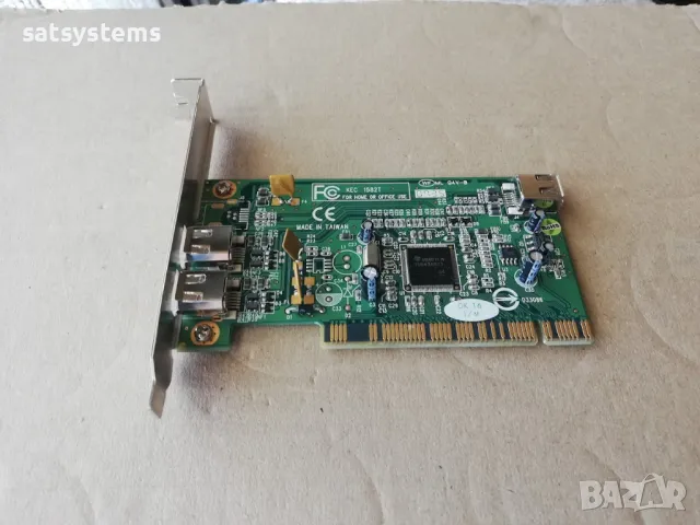 PCI 3-Port 1394 FireWire Adapter Card KEC 1582T, снимка 5 - Други - 48095685