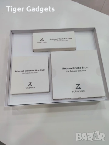 Оригинален комплект аксесоари за Roborock S7, S7+, 6 части - 2 филтъра, 2 четки и 2 мопа, снимка 3 - Други - 54202508