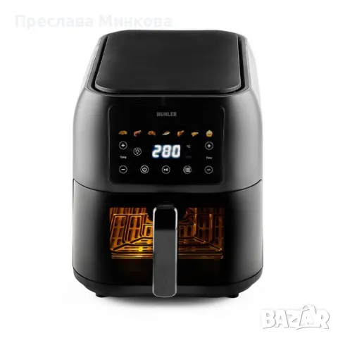 Фритюрник с горещ въздух Muhler MFX-815, 1700W, 8L с подарък книга с 69 рецепти! 🔉🔴ПРОМОЦИЯТА ВАЖИ, снимка 2 - Фритюрници - 48347563