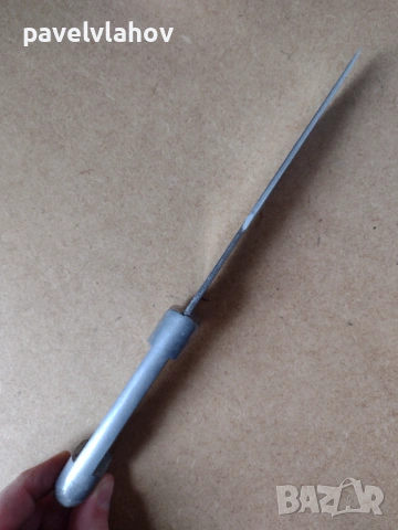 Нож - ловен, производство на “Хан Тервел”, модифициран и за доработка , снимка 4 - Ножове - 53972362