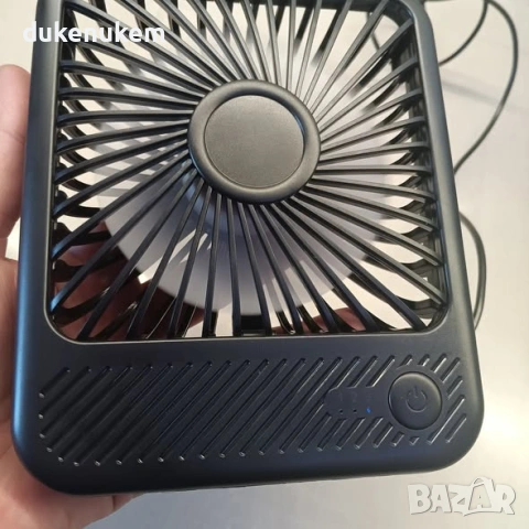 USB Настолен вентилатор – Мини вентилатор с 3 скорости и тих режим 35 dB, снимка 9 - Вентилатори - 53258205