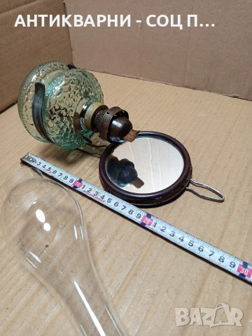 Соц Стара Газена Лампа Фенер С Огледално Отражение. НОМЕР 708., снимка 12 - Антикварни и старинни предмети - 53515128