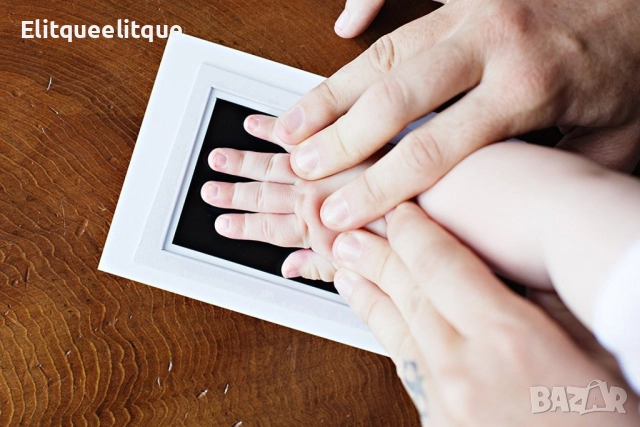 Комплект за правене на отпечатъци на бебешки крачета или ръчички., снимка 4 - Други стоки за дома - 52336528