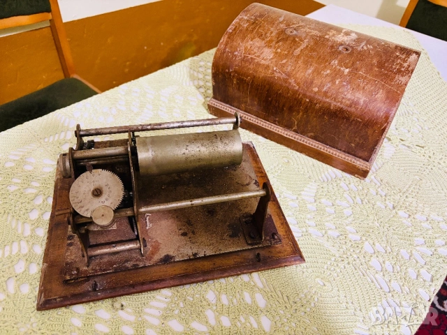 Фонограф винтидж аудио грамофон , снимка 4 - Грамофони - 53492498