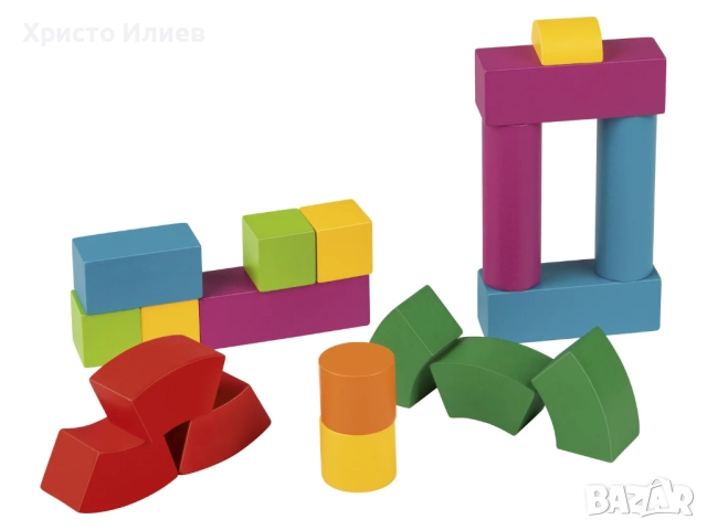 Дървен конструктор Дървени кубчета за подреждане , снимка 2 - Конструктори - 51744309