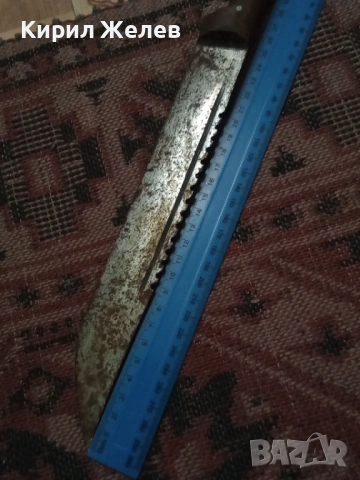 Голям стар нож 54278, снимка 6 - Антикварни и старинни предмети - 53637867