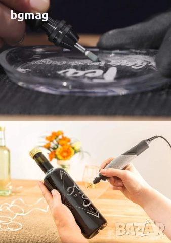 Dremel 682 комплект за гравиране върху стъкло, 8 части, снимка 6 - Инструменти за гравиране - 52141920