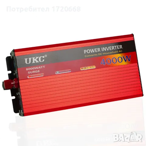 Инвертор 24-220V 4000W, снимка 2 - Друга електроника - 46908991