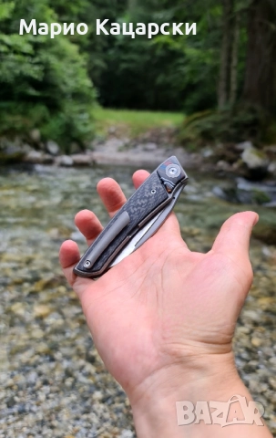 Twosun ts344 8.8см M390 стомана титан и карбон, снимка 9 - Спортна екипировка - 51739986