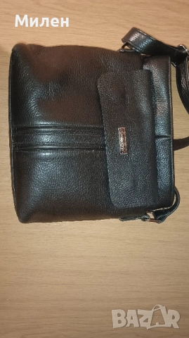 Мъжка чанта от естествена кожа 