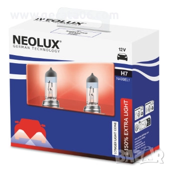 H7 Neolux 12V 55W Extra Light +150% / Крушки Неолукс Х7 55 вата +150%
